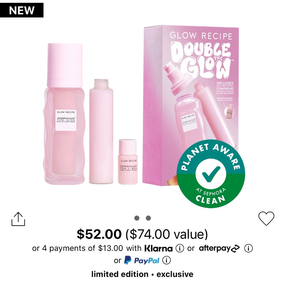 Glow Recipe Double the Glow Watermelon Pink Juice